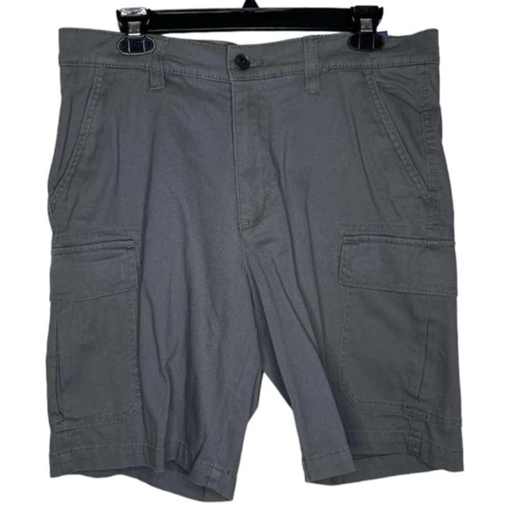 NWT Croft & Barrow Classic Cargo Shorts (Size:32, Color:Gray)